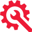 wrench and gear icon