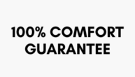 100% comfort guarantee graphic