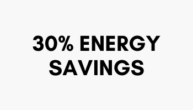 30% energy savings graphic