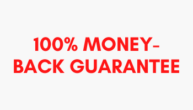 100% money-back guarantee graphic